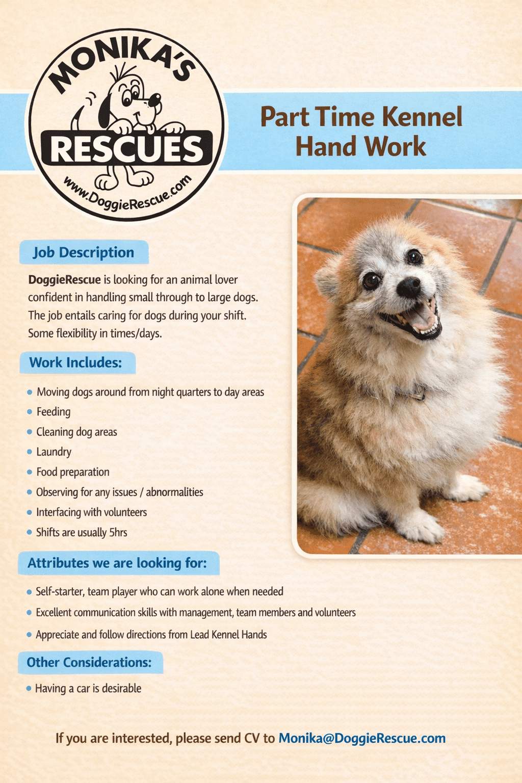 Part time kennel hand job v2